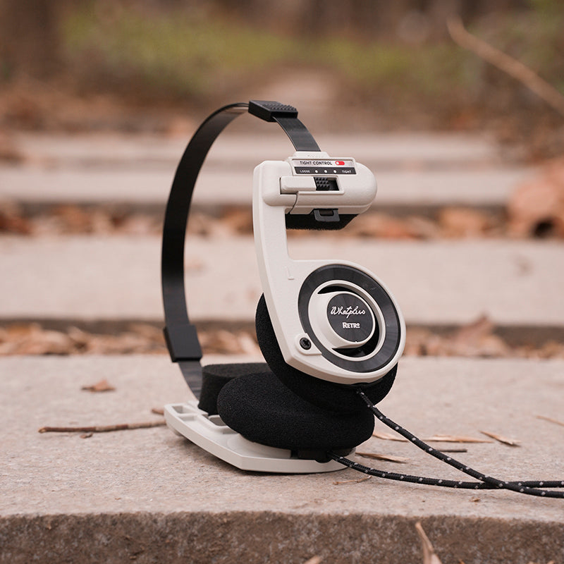 WhatPlus Retro headphones-Sea salt gray Sea salt gray 